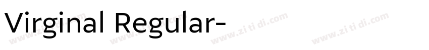 Virginal Regular字体转换